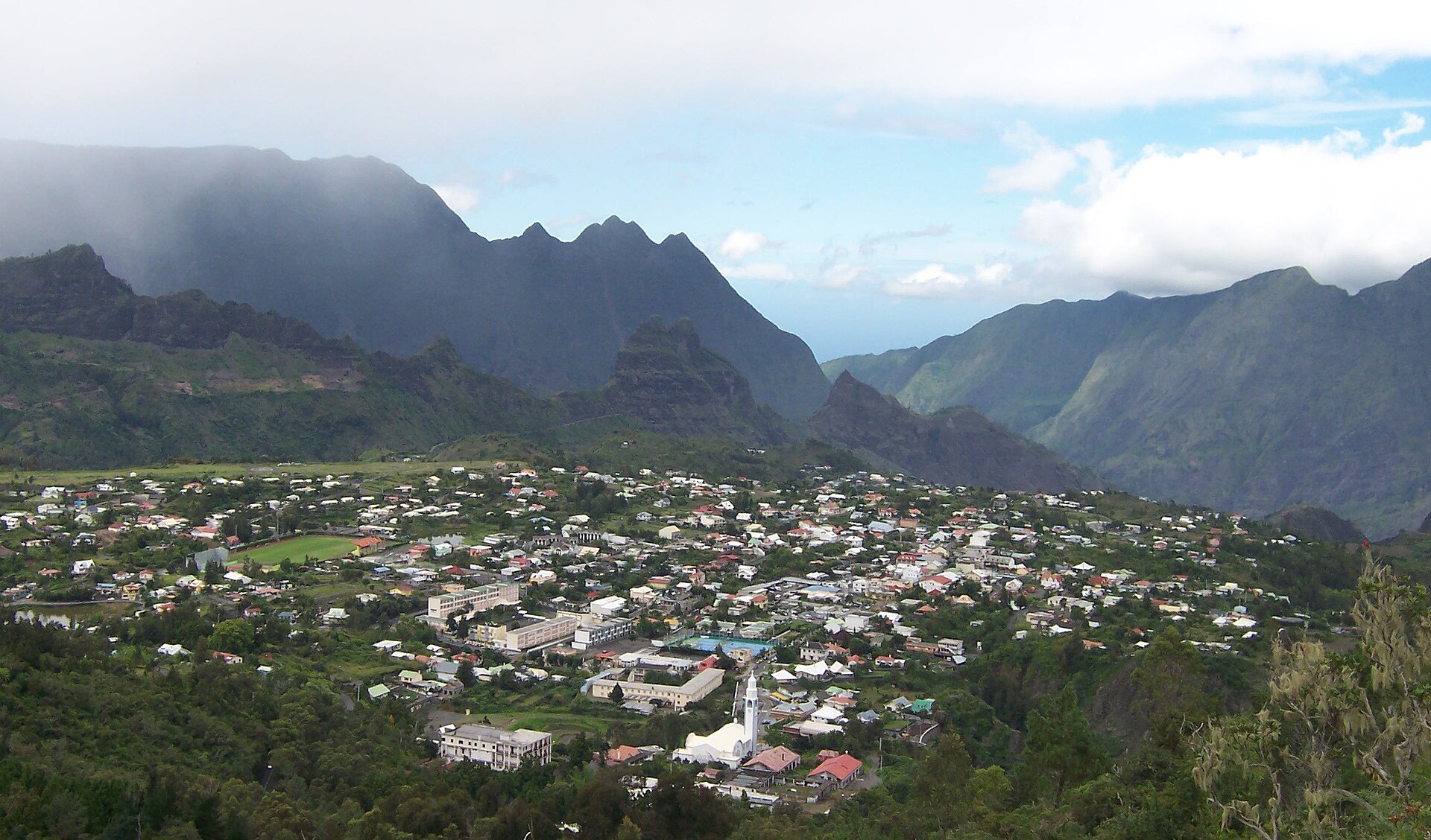 Panorama du cirque de Cilaos
