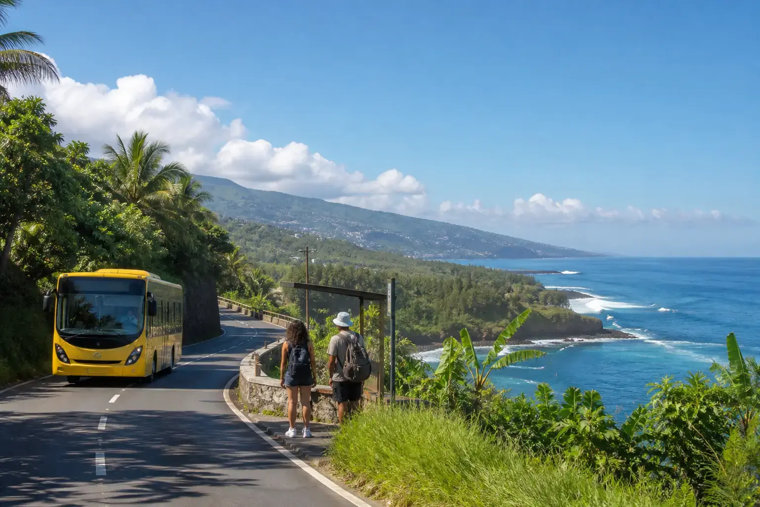 Visuel d’archive — Visiter La Réunion sans voiture : transports et itinéraires