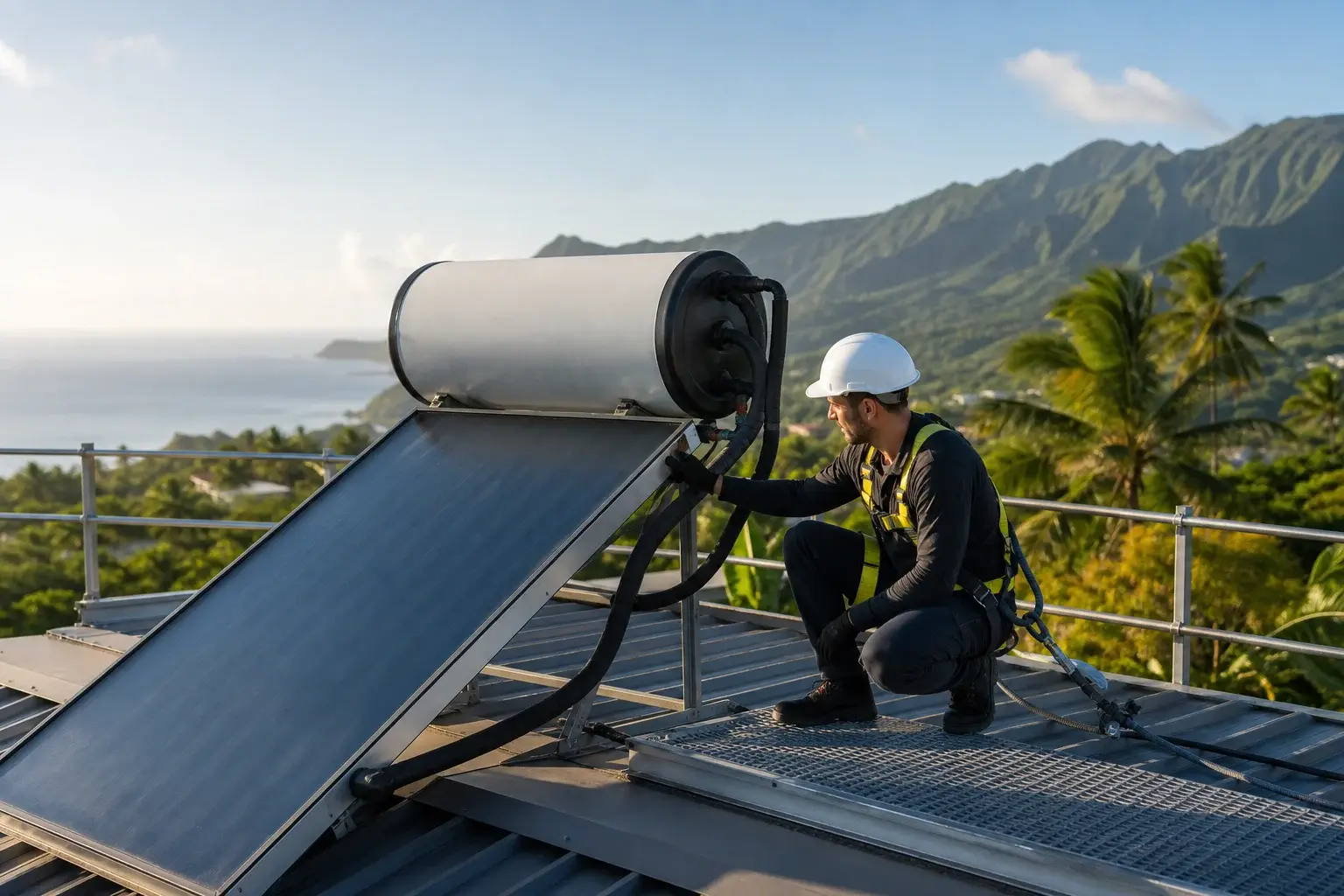Visuel d’archive — Chauffe-eau solaire à La Réunion : entretien, panne ou remplacement ?
