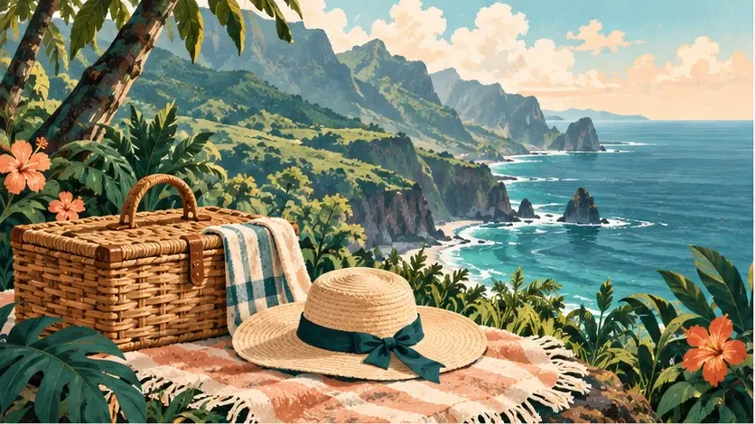 Illustration de préparation de vacances : Un week-end dans le Sud de La Réunion, à ton rythme
