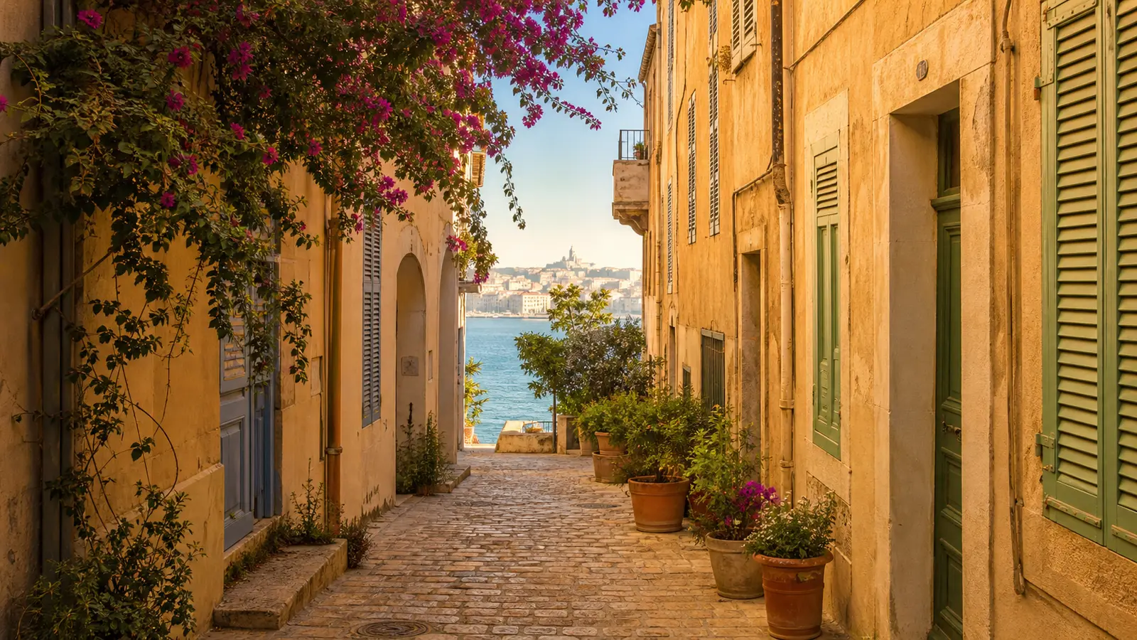 Visuel d’archive — Le Panier et le centre historique de Marseille : itinéraire à pied