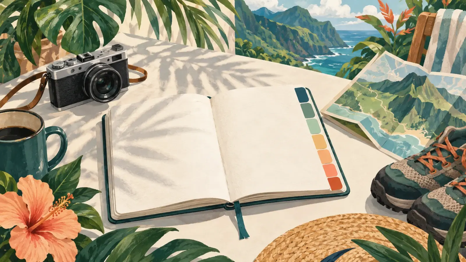 Illustration de préparation de vacances : La Réunion en 7 jours : un itinéraire à ton rythme