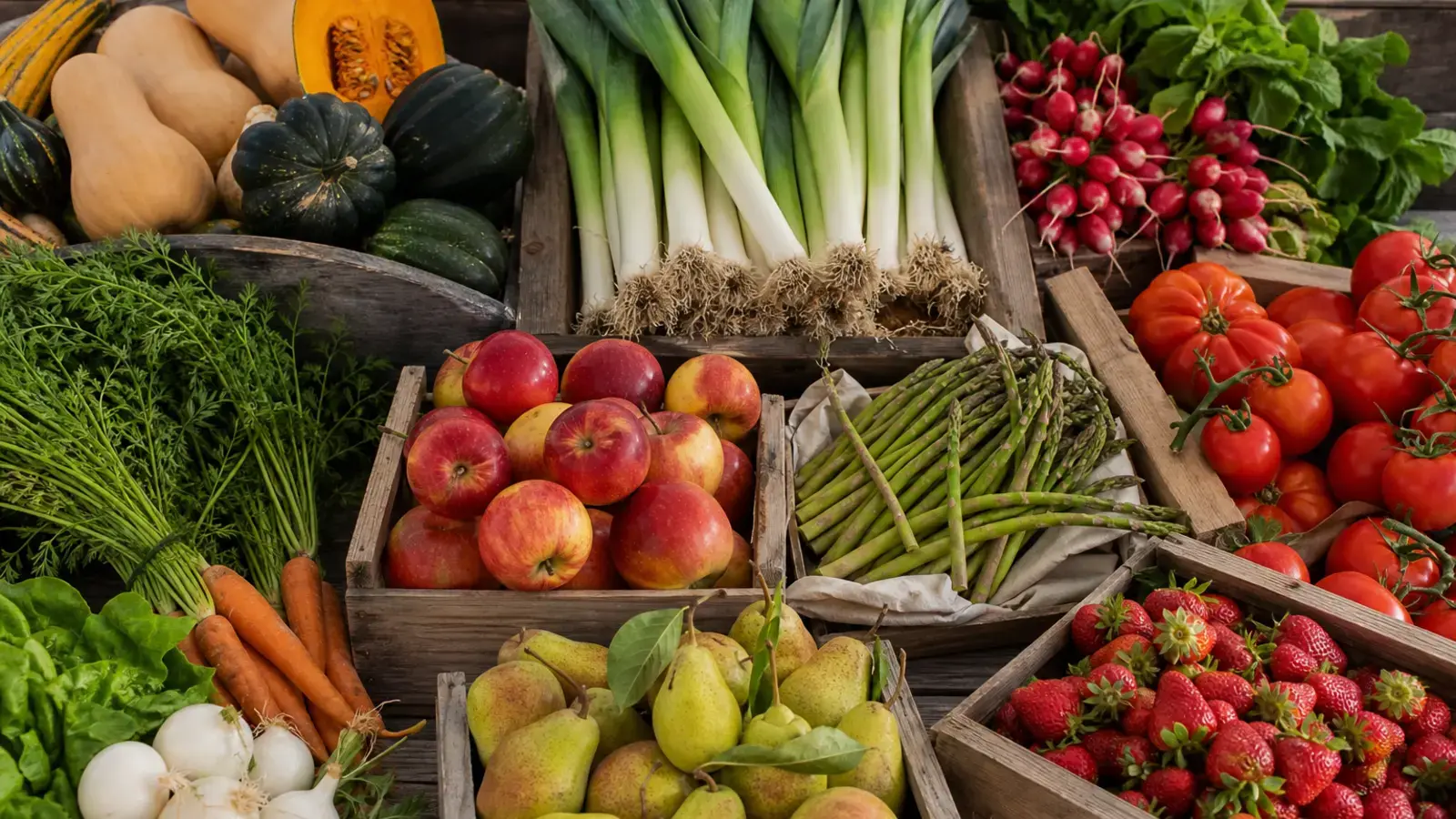 Visuel d’archive — Fruits et légumes de saison en France : le calendrier utile