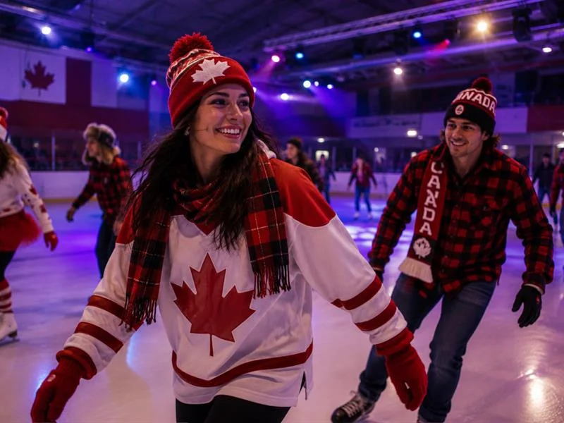 Soirée canada à la patinoire !