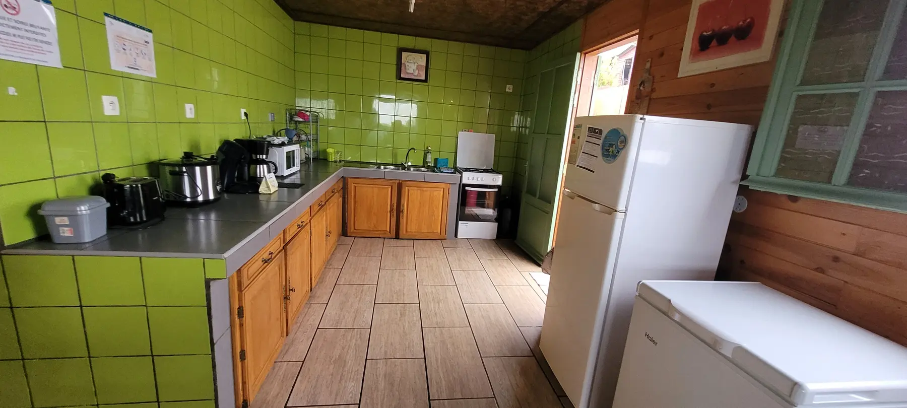 Cuisine équipée du meublé