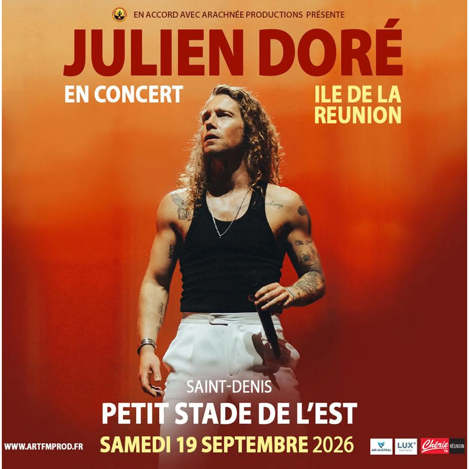 Julien Doré en concert à La Réunion