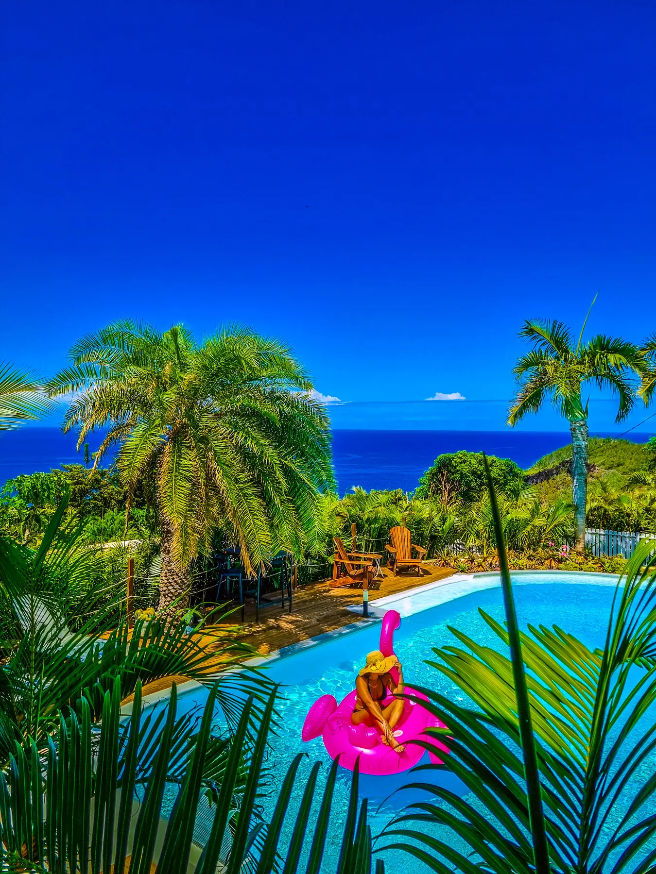 Piscine de la Maison d'hôtes Villa des Mascareignes