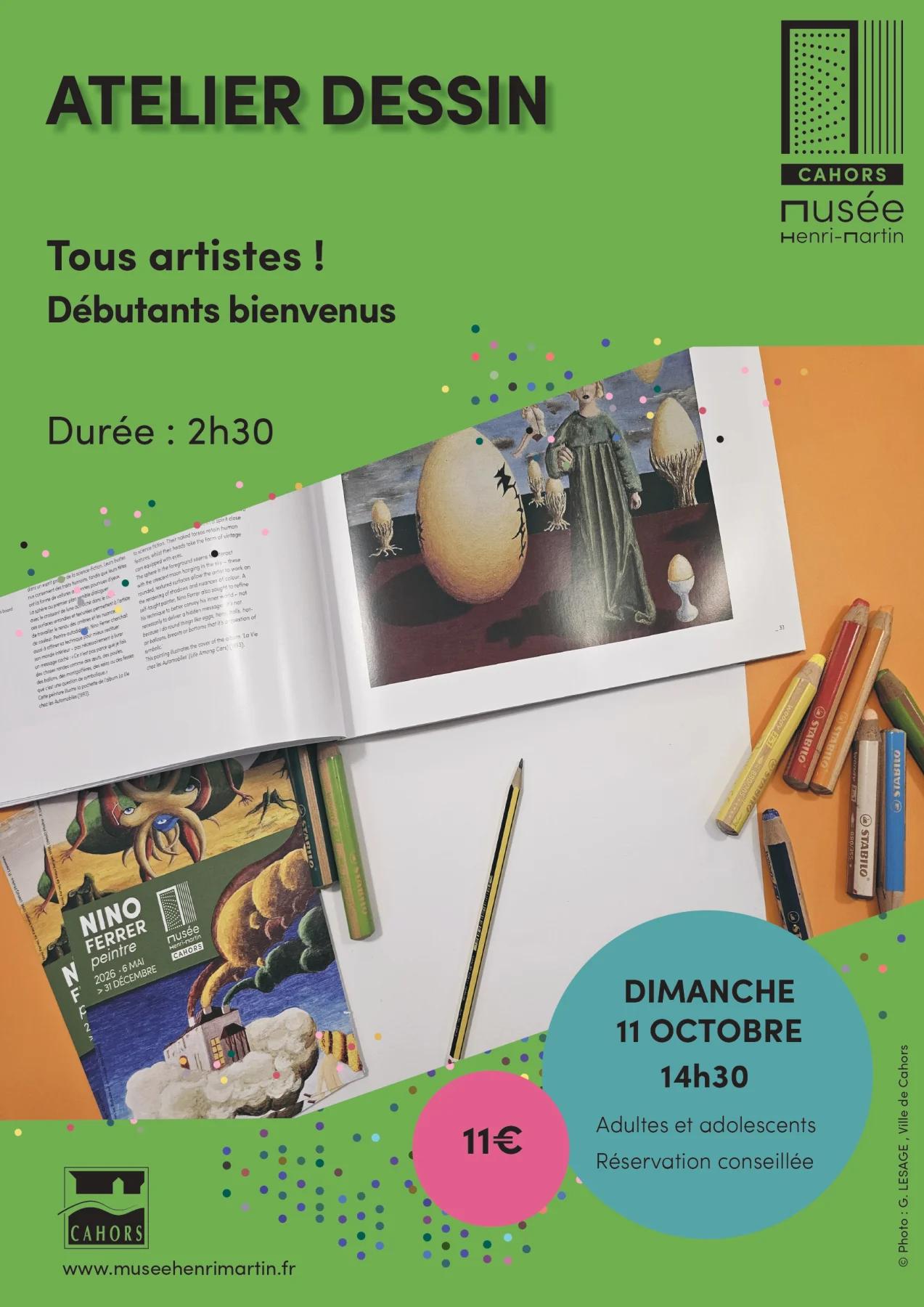 Atelier de dessin "Tous artistes"