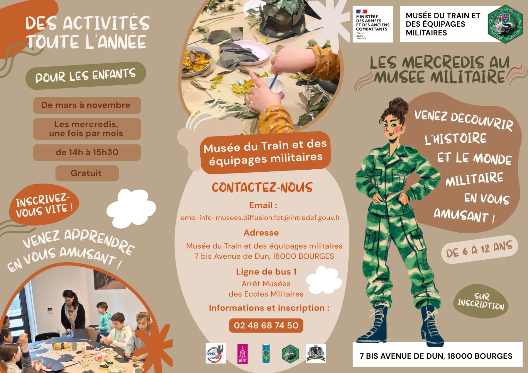 Les mercredis au musée militaire