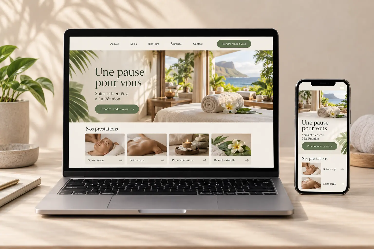 Pack site web — Beauté & bien-être