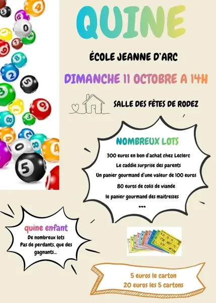 Quine de l'école Jeanne d'Arc