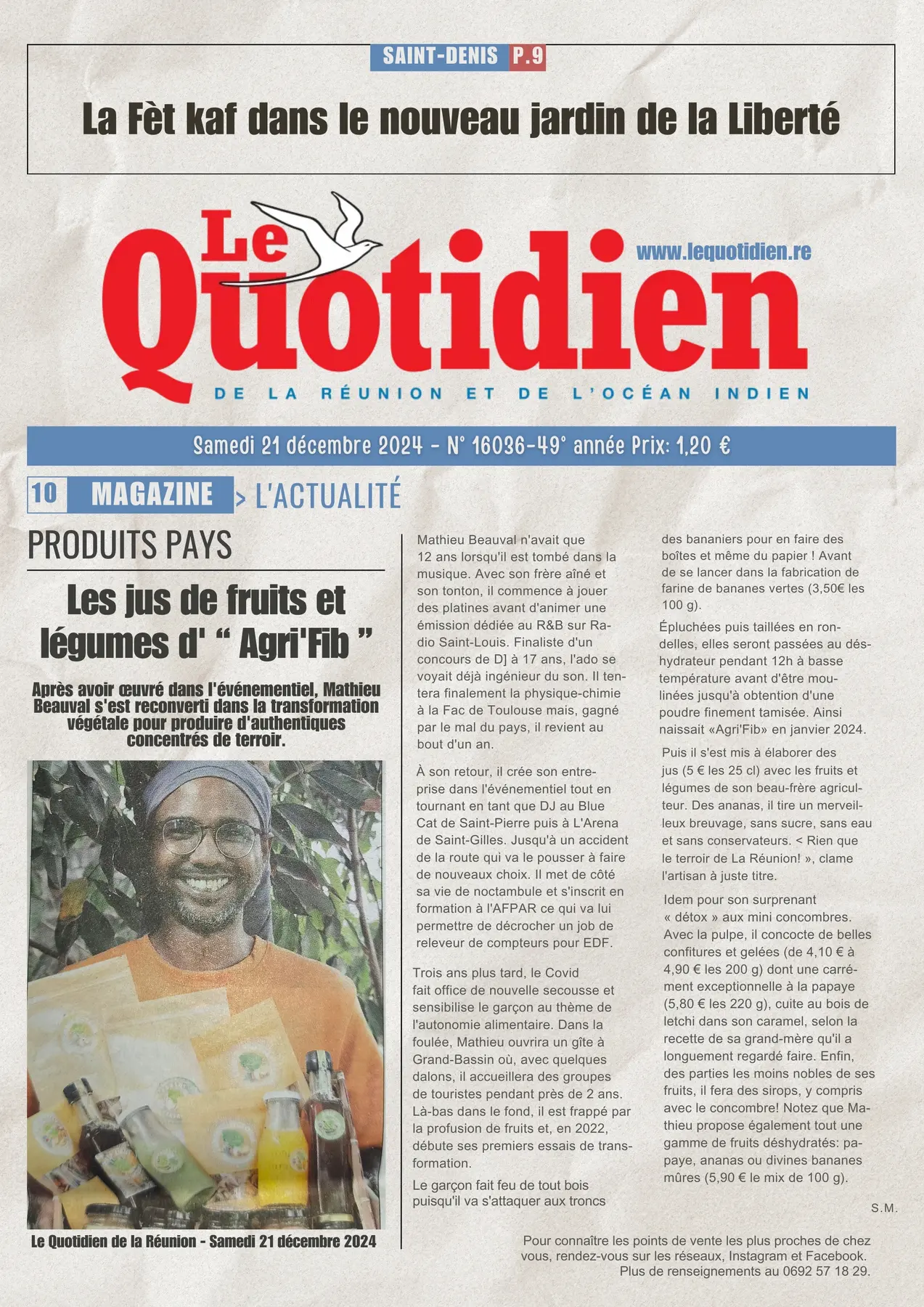 article du quotidien décembre 2024