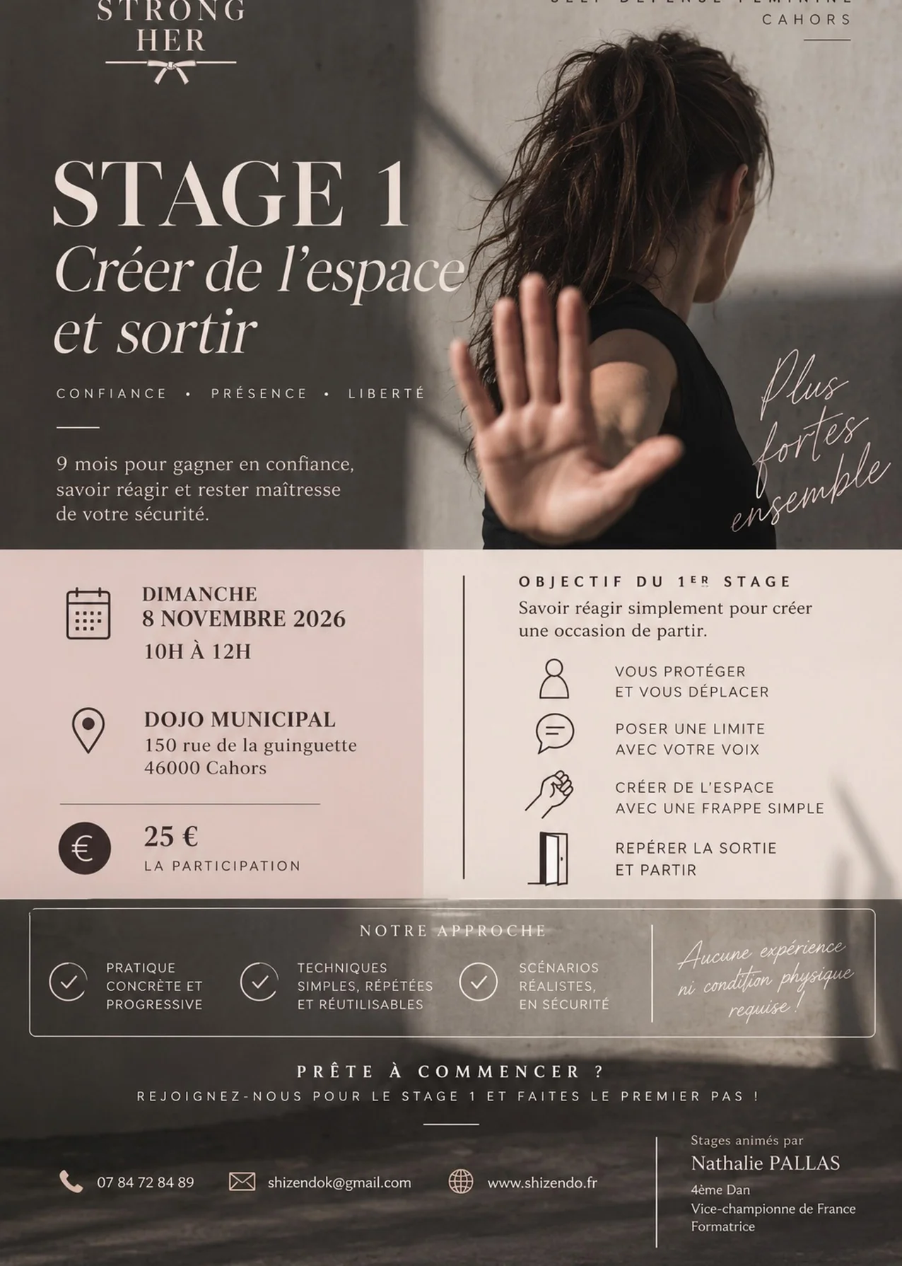 Strong(her) : stage de self défense féminine